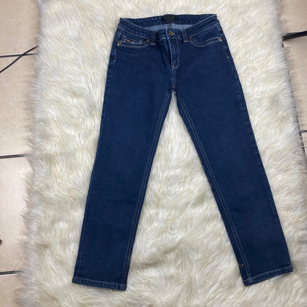 Whbm Crop Leg Dark Wash Summer Denim Size 2